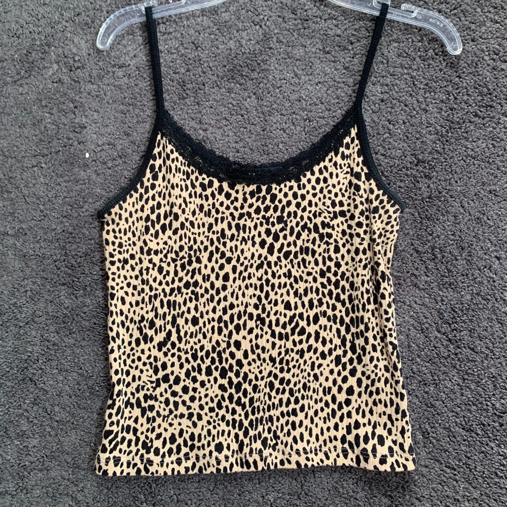 Brandy Melville Cheetah Crop Top